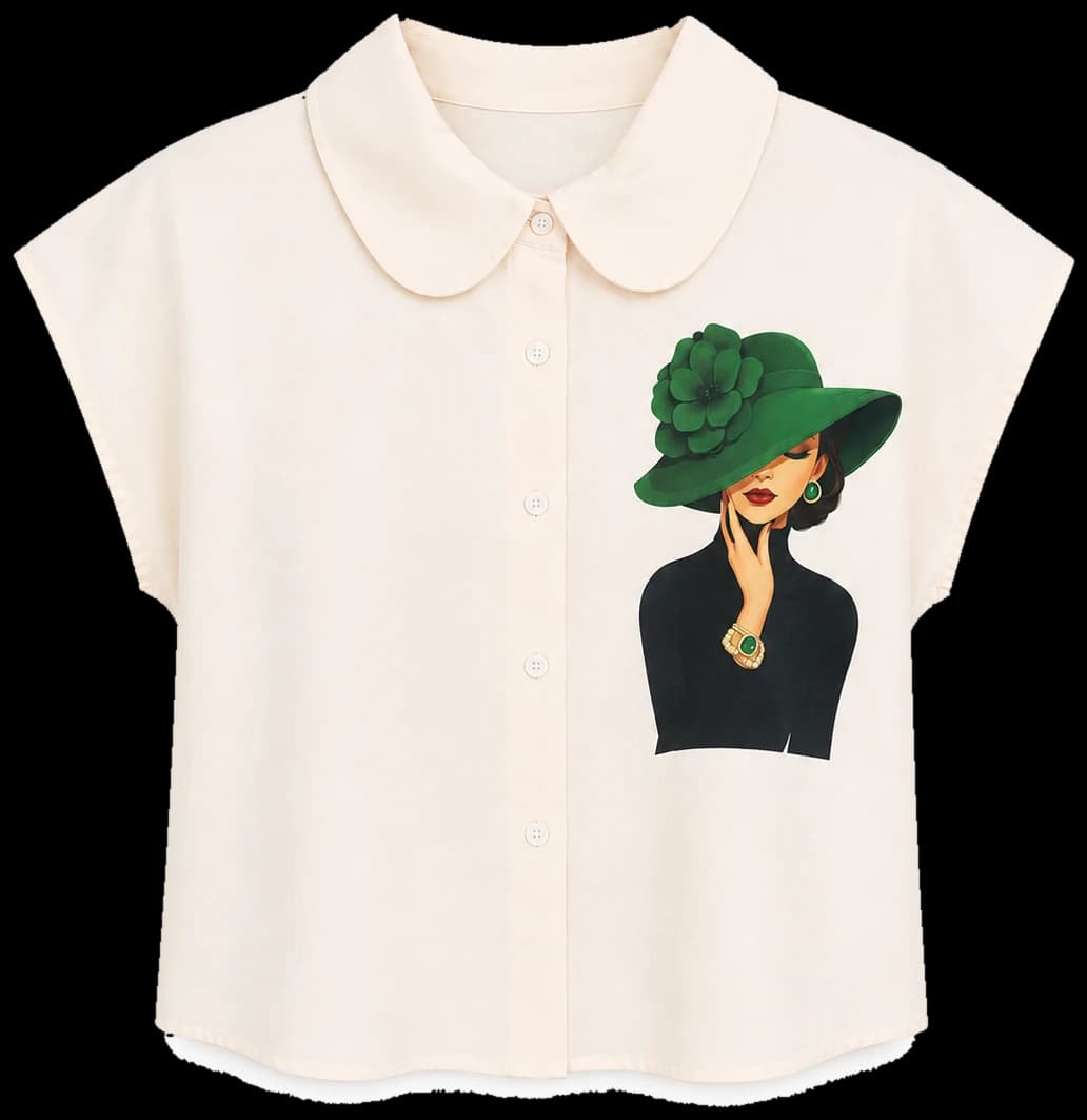 Illustrated Cap Sleeve