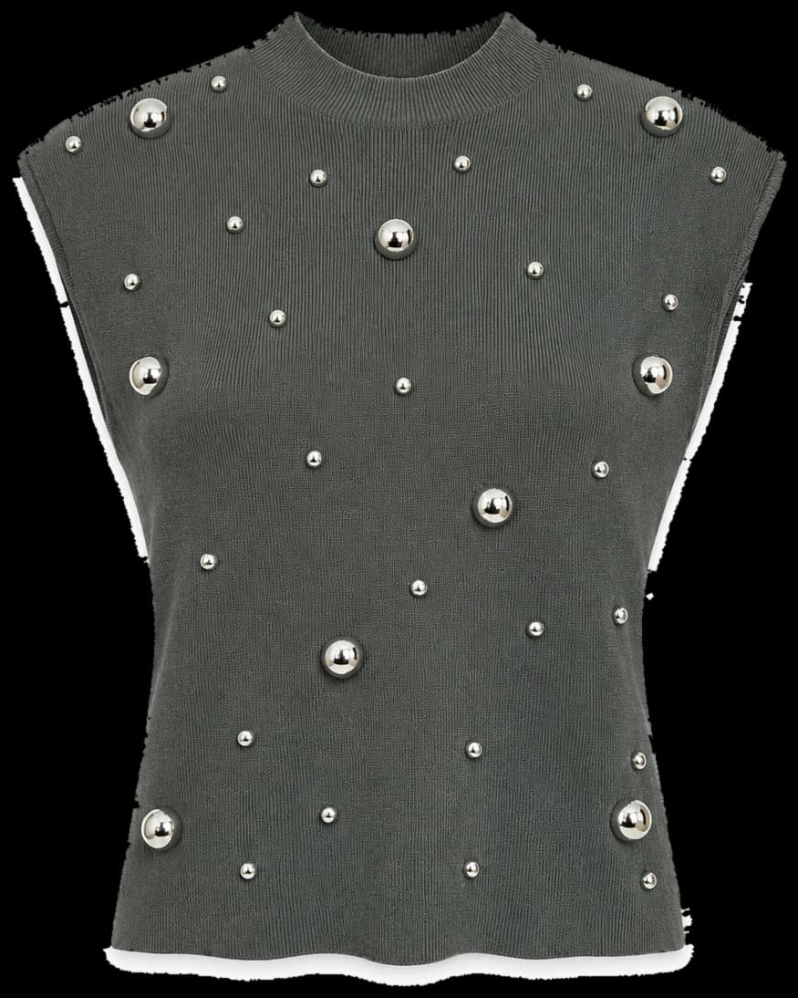 Studded Rib Vest